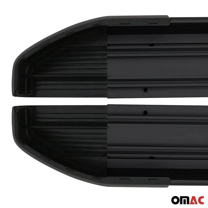 Side Steps Nerf Bars Running Board for Mercedes Metris 2016-2024 Alu Black 2x - OMAC USA