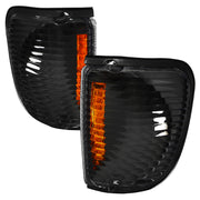 1992-2007 Ford E-Series Econoline Corner Lights Amber Reflectors Matt Black