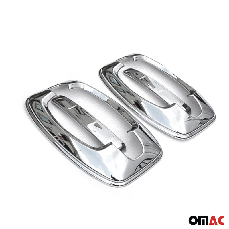 2014-2024 RAM ProMaster Car Door Handle Cover Protector Silver Chrome 8 Pcs