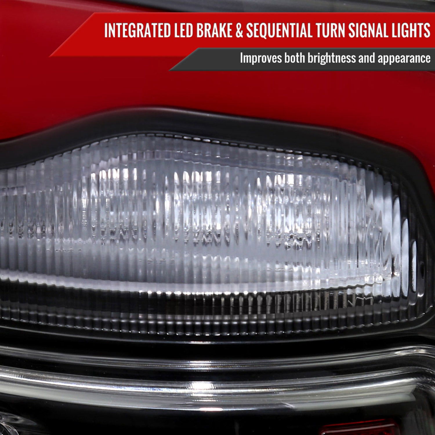 2013-2018 RAM 1500/2500/3500 Sequential Signal LED Tail Lights Black/Clear