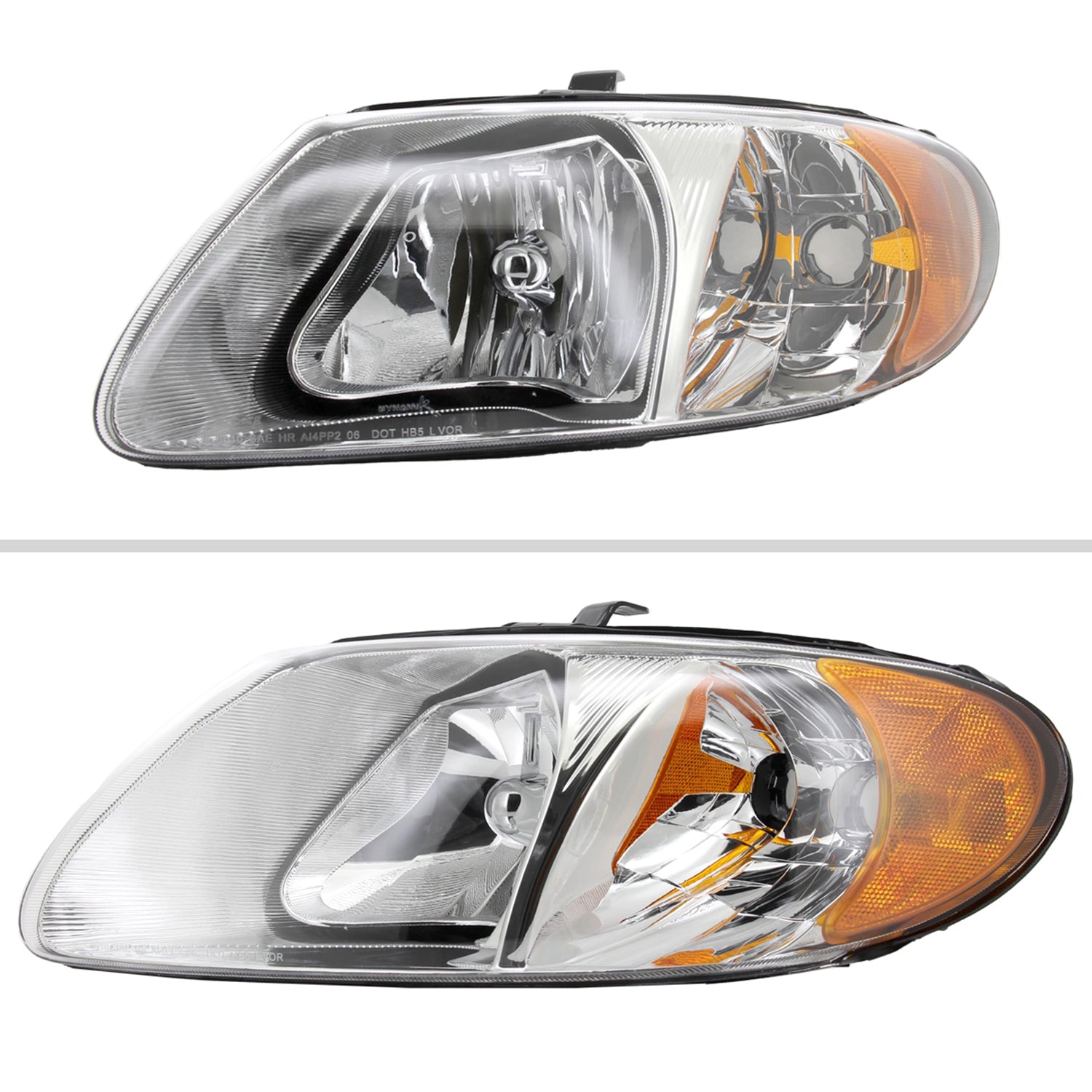 2001-2007 Dodge Caravan / Voyager /Town&Country Factory Headlights Chrome