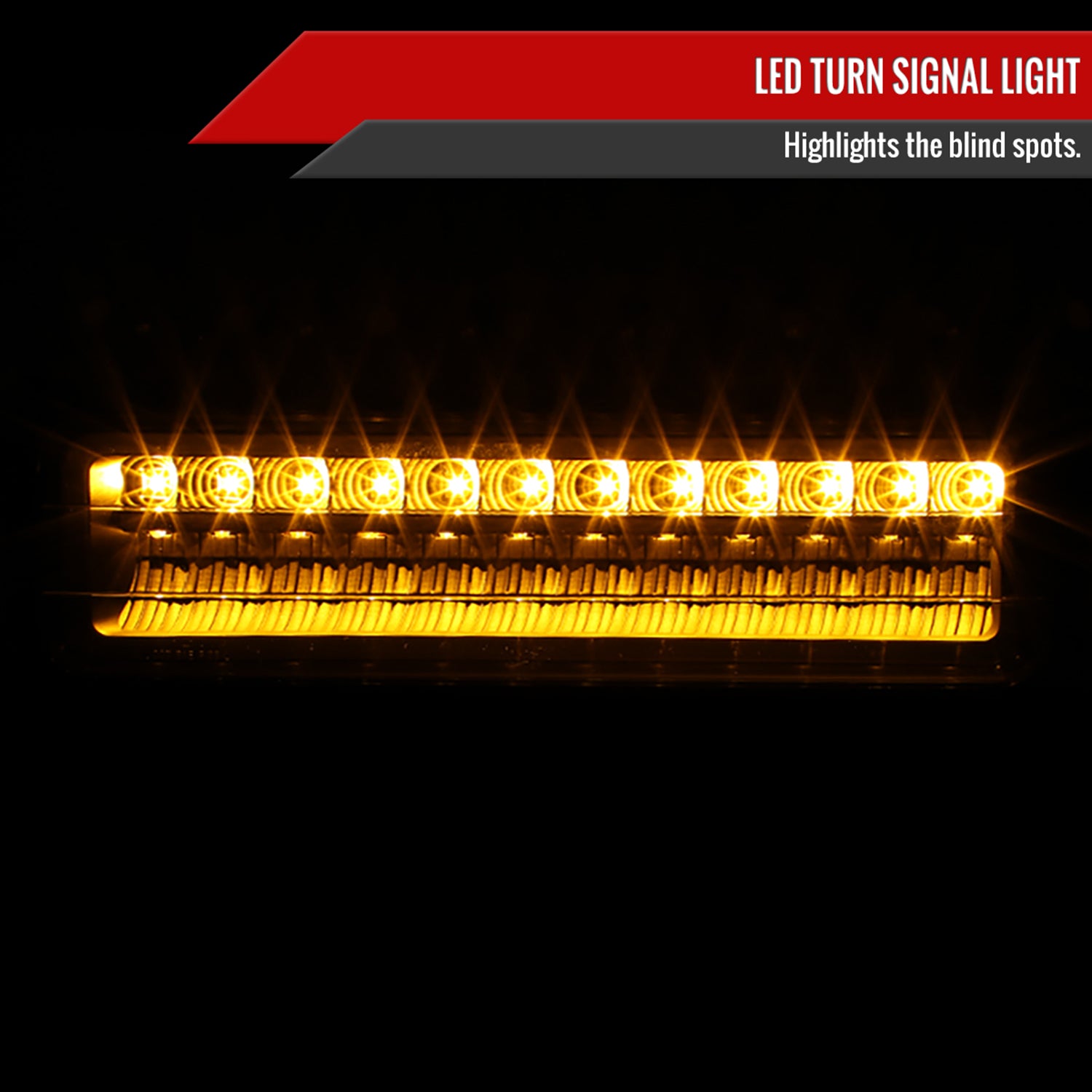 1988-1999 Chevy Blazer/Tahoe/Silverado/Sierra/Yukon LED Bumper Lights Black