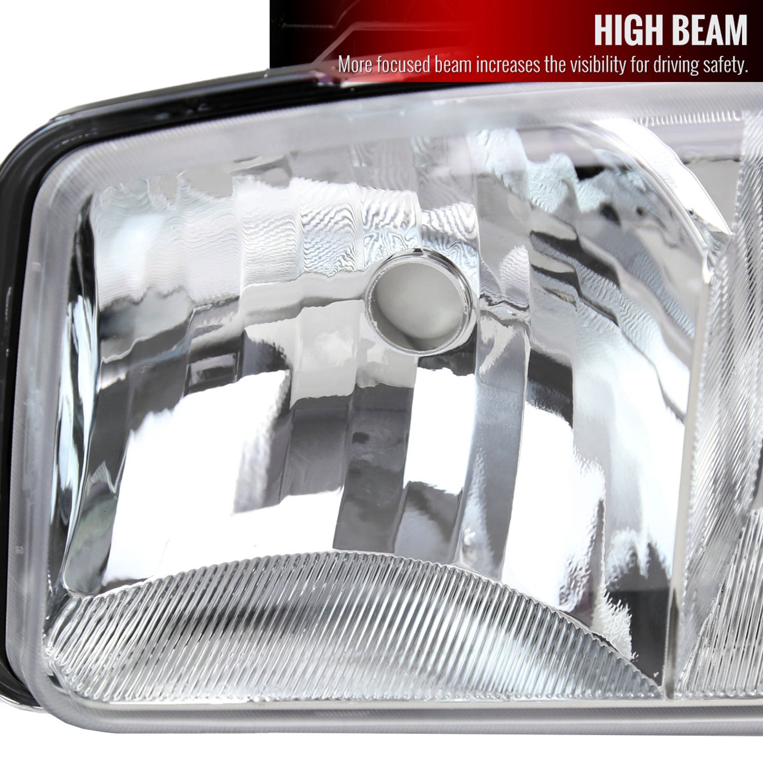 1999-2006 GMC Sierra/Yukon/Yukon XL Headlights Amber Reflector Chrome