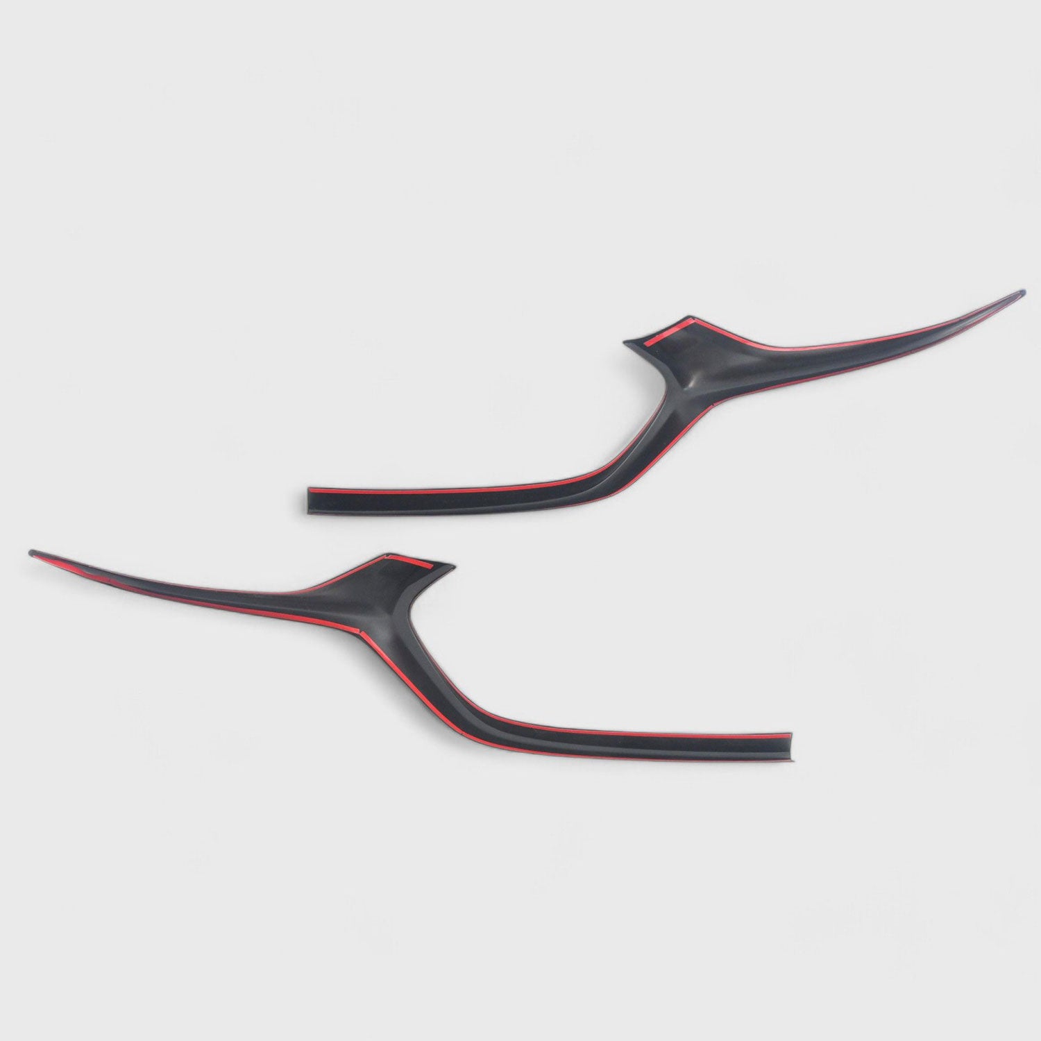 2019-2025 Mazda 3 Grille Overlay Gloss Black 2Pcs ABS Plastic