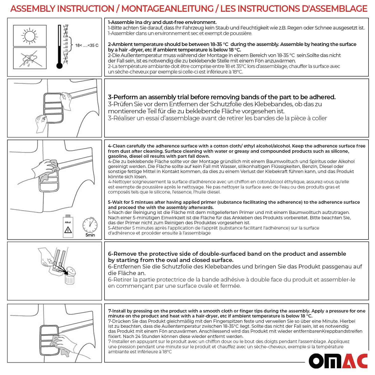2014-2019 RAM ProMaster City Trunk Tail Light Trim Frame Chrome Silver 2Pcs