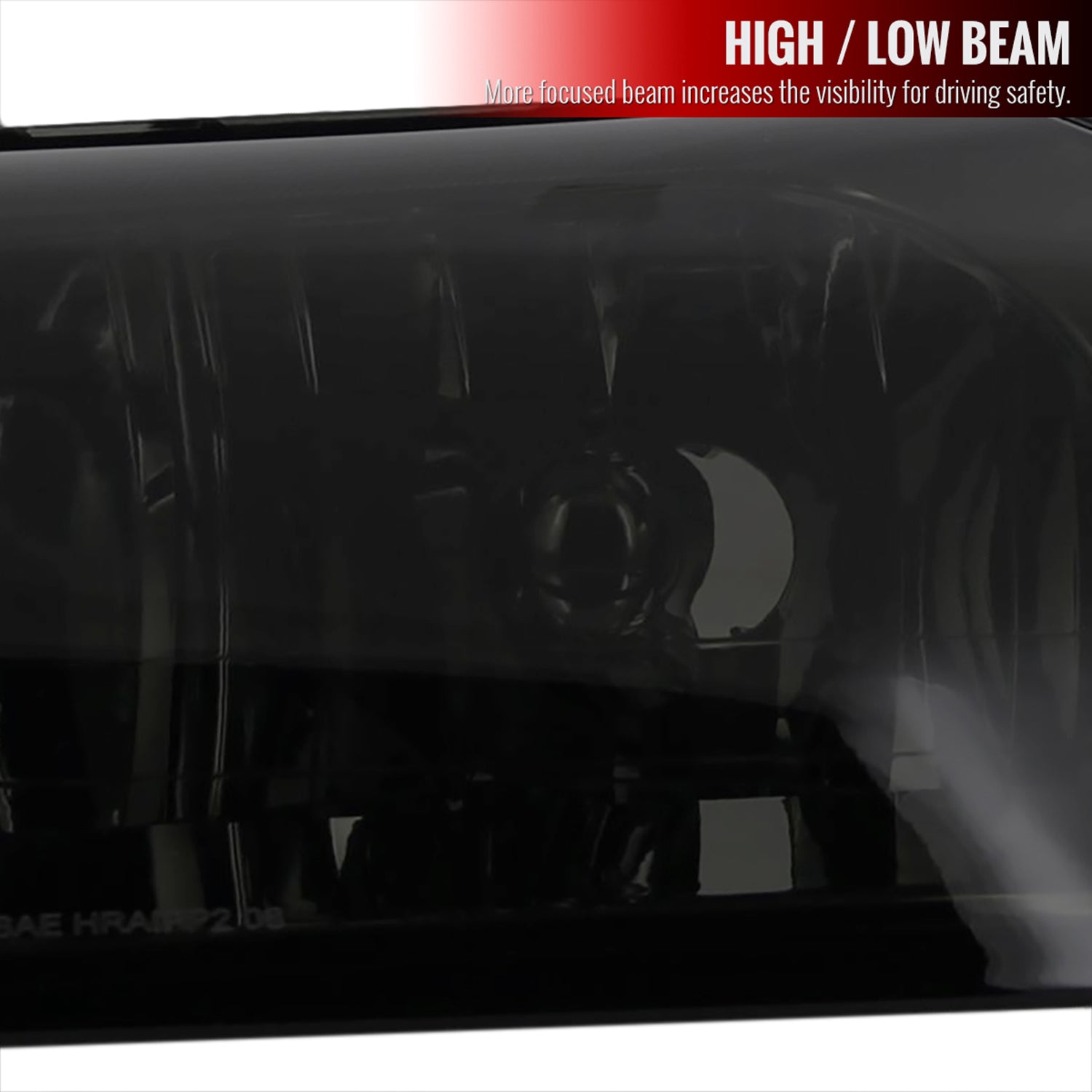 1999-2004 Ford Mustang Factory Headlights w/Amber Reflectors Chrome/Smoke