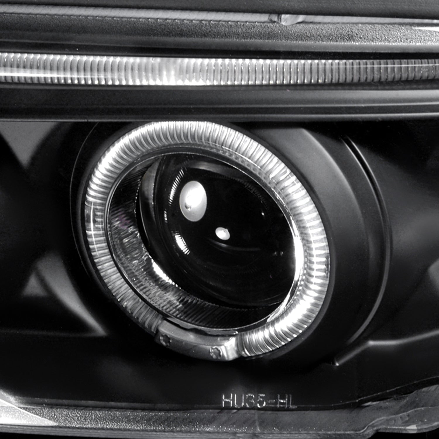 1996-1999 Audi A4 Dual Halo Projector Headlights Matte Black/Clear Lens