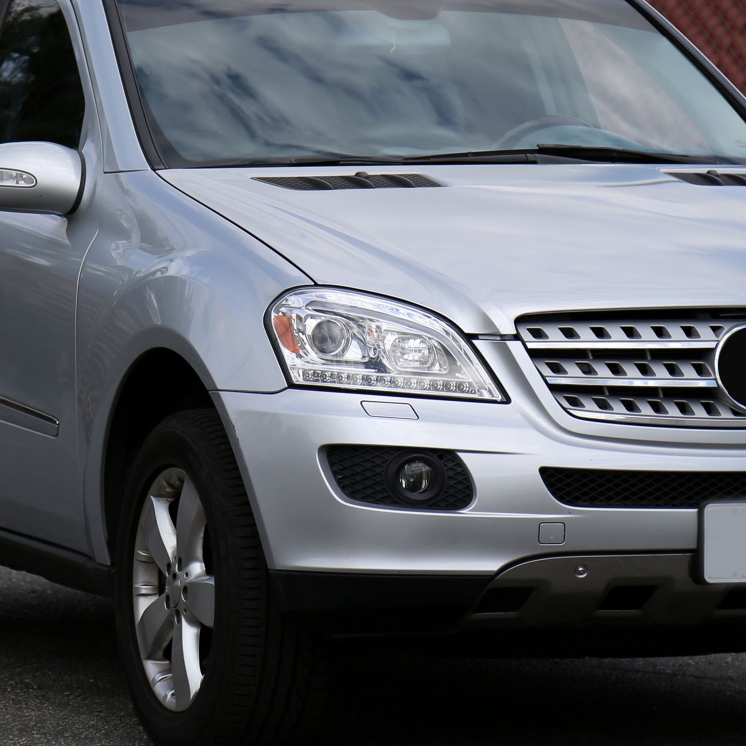 2006-2008 Mercedes Benz W164 ML Class LED Bar Headlights Signal Lights Chrome