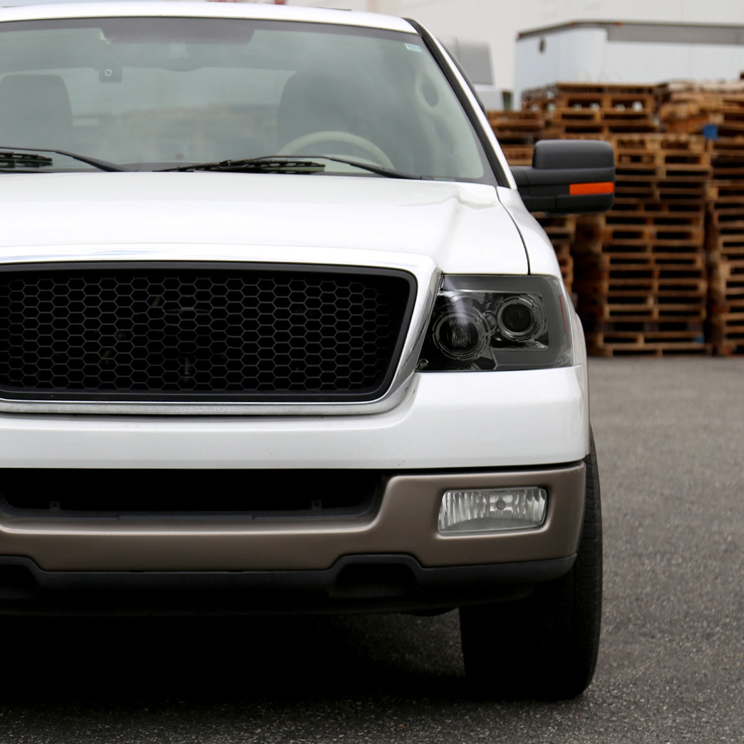 2004-2008 Ford F-150/ 06-2008 Lincoln Mark LT LED C-Bar Headlights Smoke