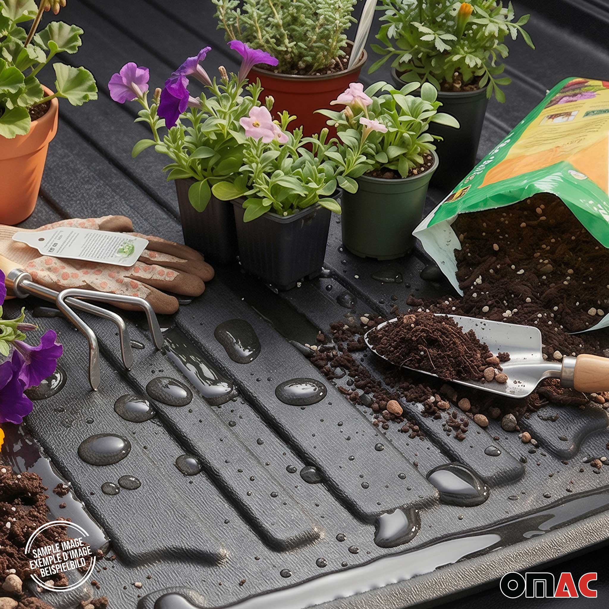 2012-2018 Ford Focus Sedan Cargo Liner Trunk Mat All Weather Full Size Spare Wheel Black