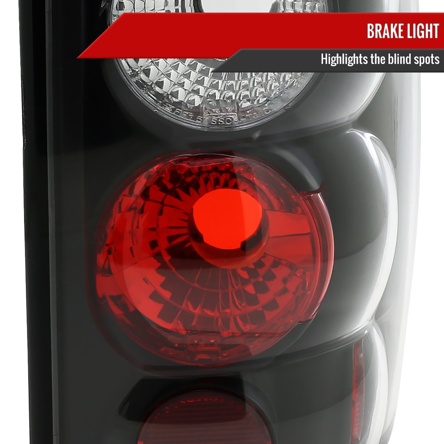 2000-2006 Chevy GMC Suburban/Tahoe/Yukon Tail Lights Matte Black/Clear Lens