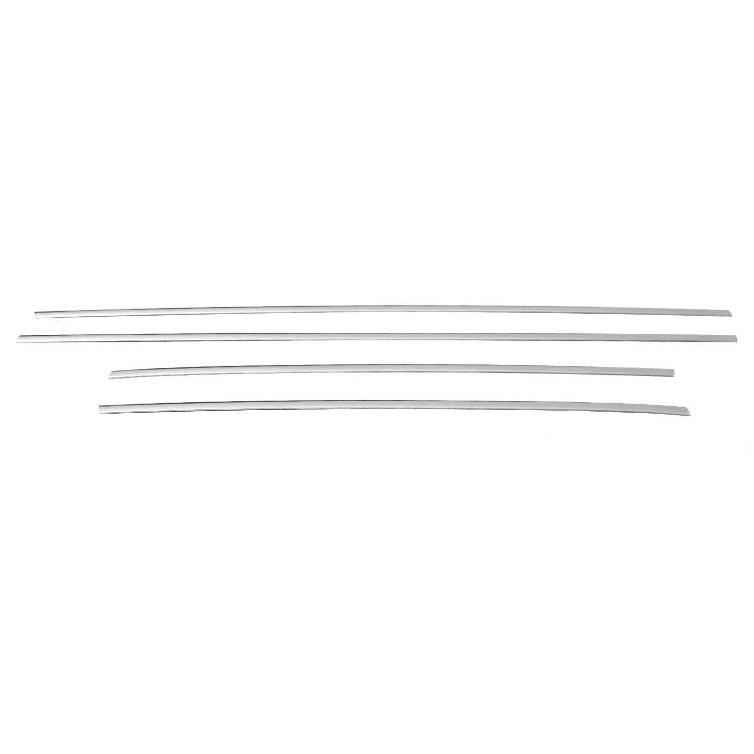 2011-2017 Nissan Juke Window Molding Trim Streamer Stainless Steel Silver 4 Pcs