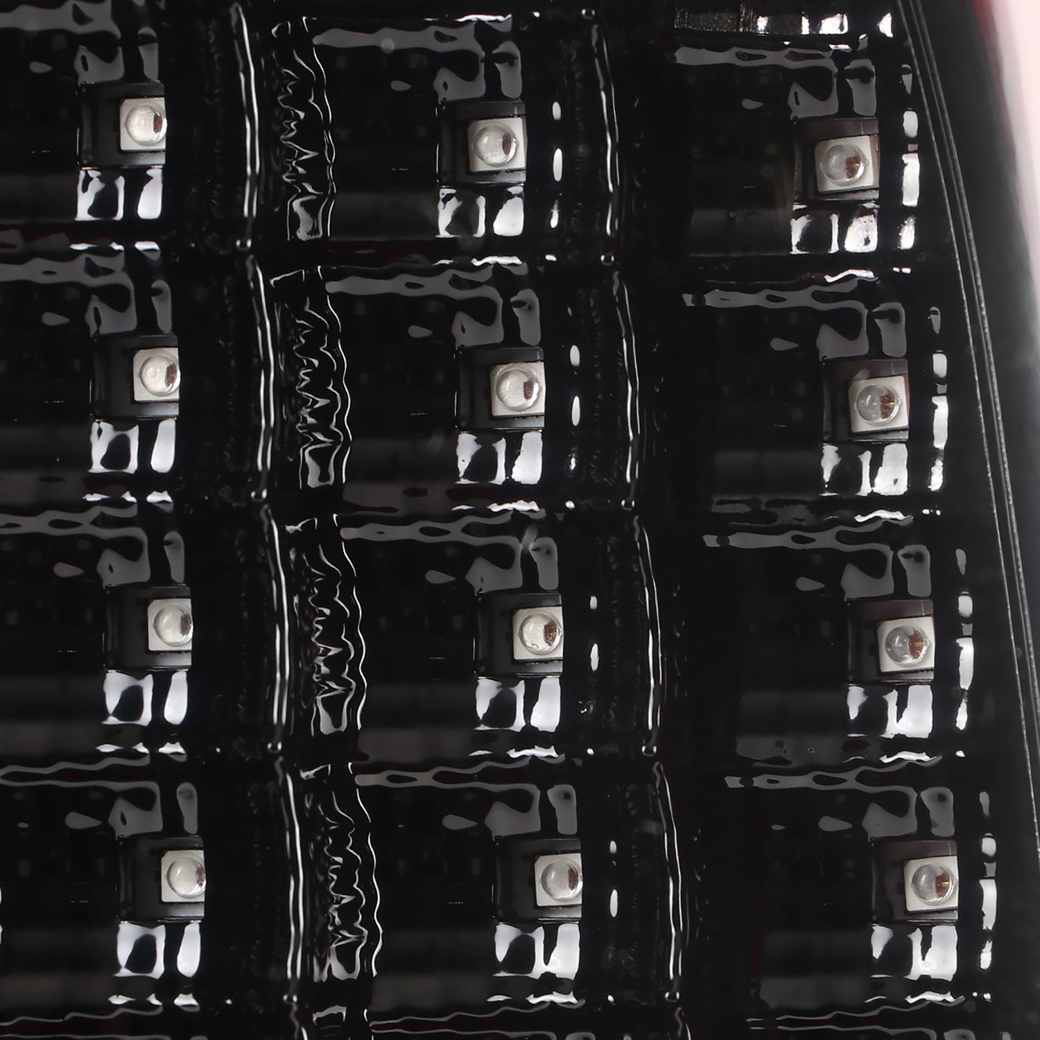 2009-2018 Dodge RAM Red C-Bar LED Tail Lights Jet Black Housing/Clear Lens