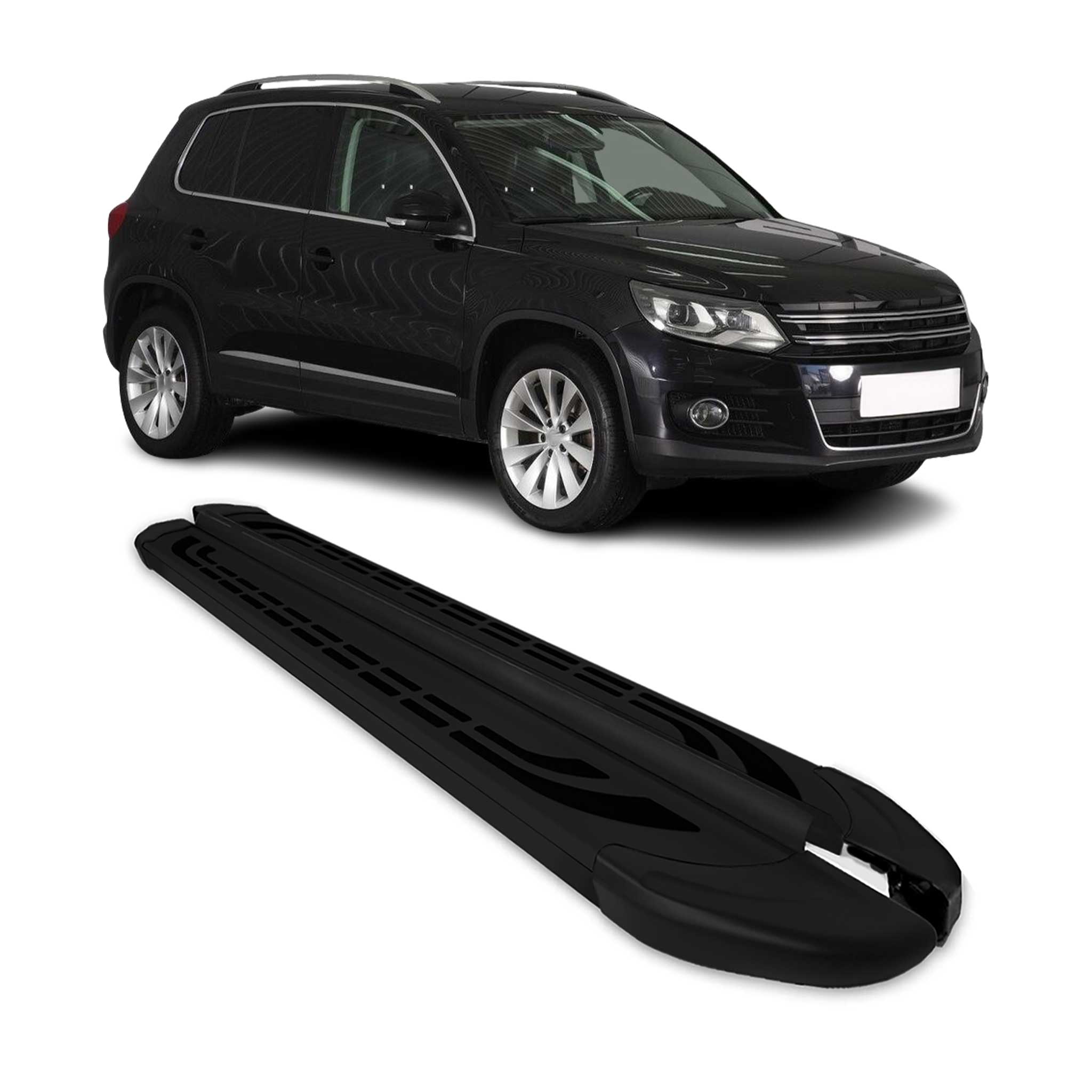 2009-2017 VW Tiguan Running Boards Side Steps Black