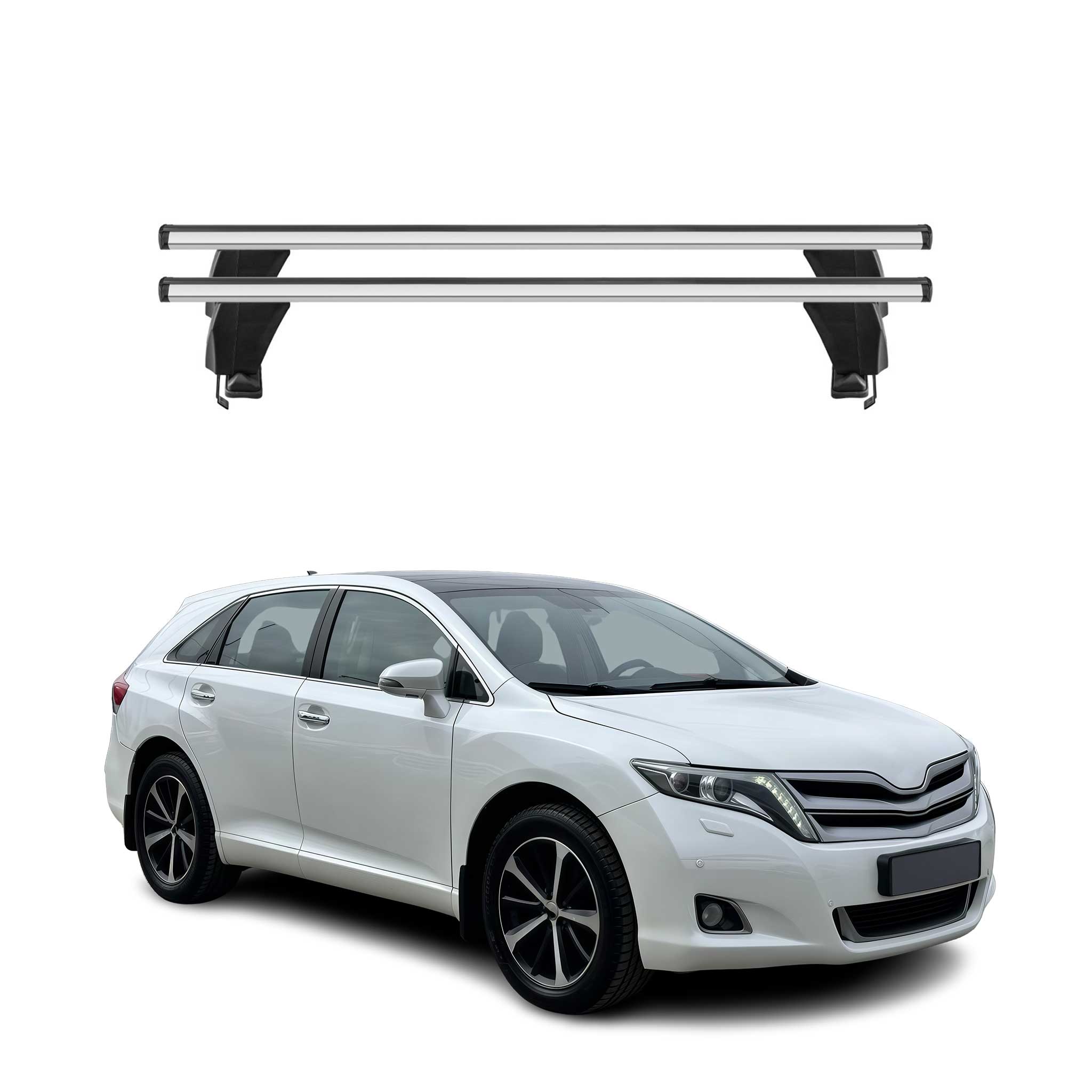 2009-2015 Toyota Venza Roof Rack Cross Bars Silver