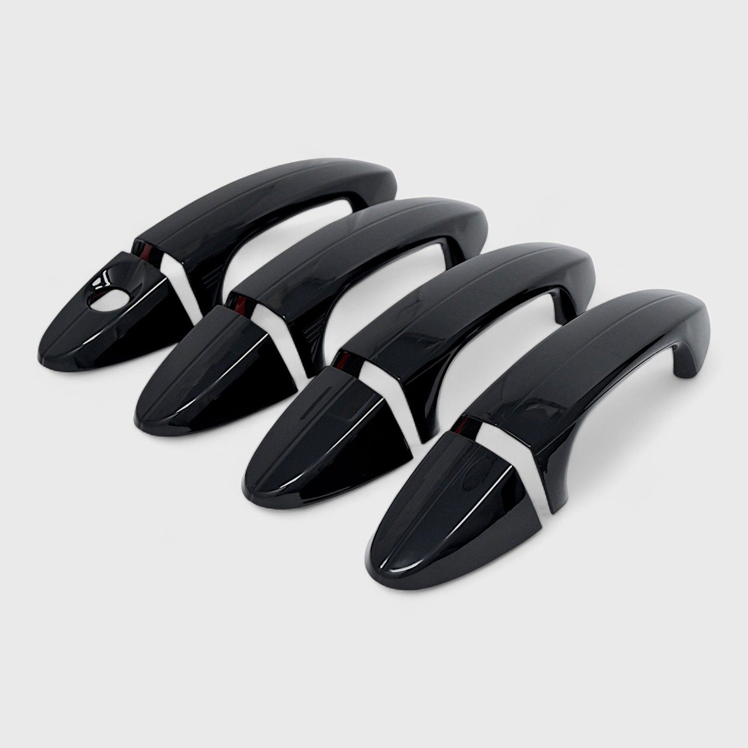 2018-2022 Ford Ecosport Door Handle Cover Gloss Black 8Pcs ABS Plastic