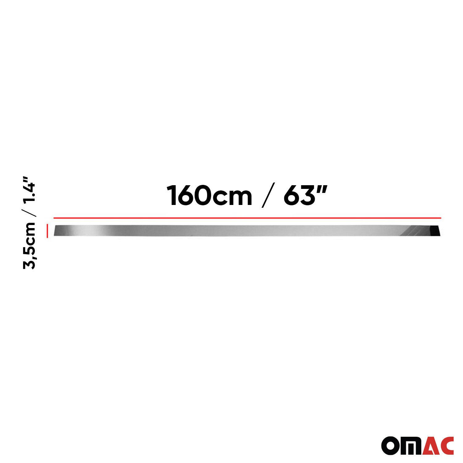 2014-2019 GMC Sierra 1500/2500/3500 HD Rear Trunk Molding Trim Stainless Steel Silver 1Pc