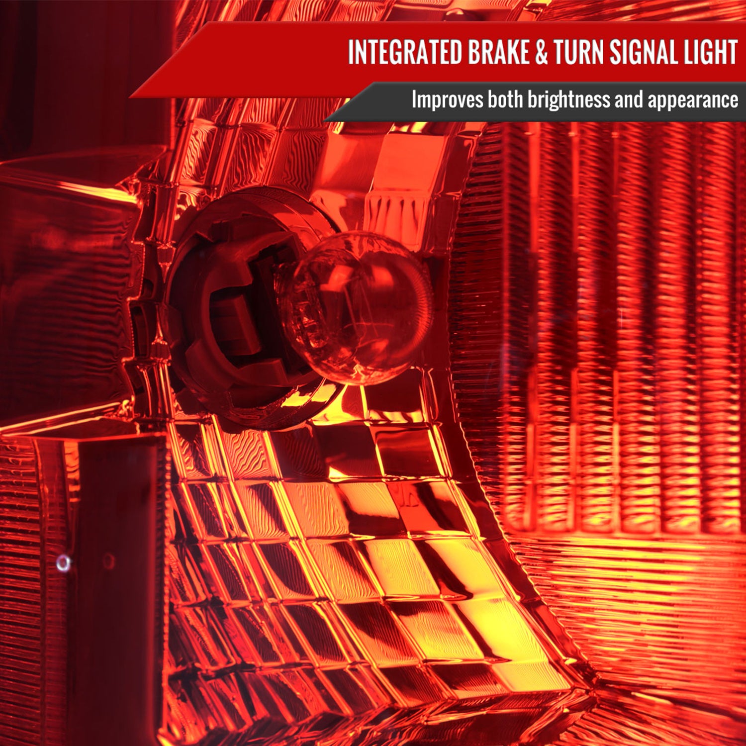 2015-2017 Ford F-150 Factory Driver/Left Tail Light Assembly Chrome/Red Clear