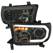 2007-2013 Toyota Tundra/08-2017 Sequoia Retro LED Headlights LED Signal Smoked
