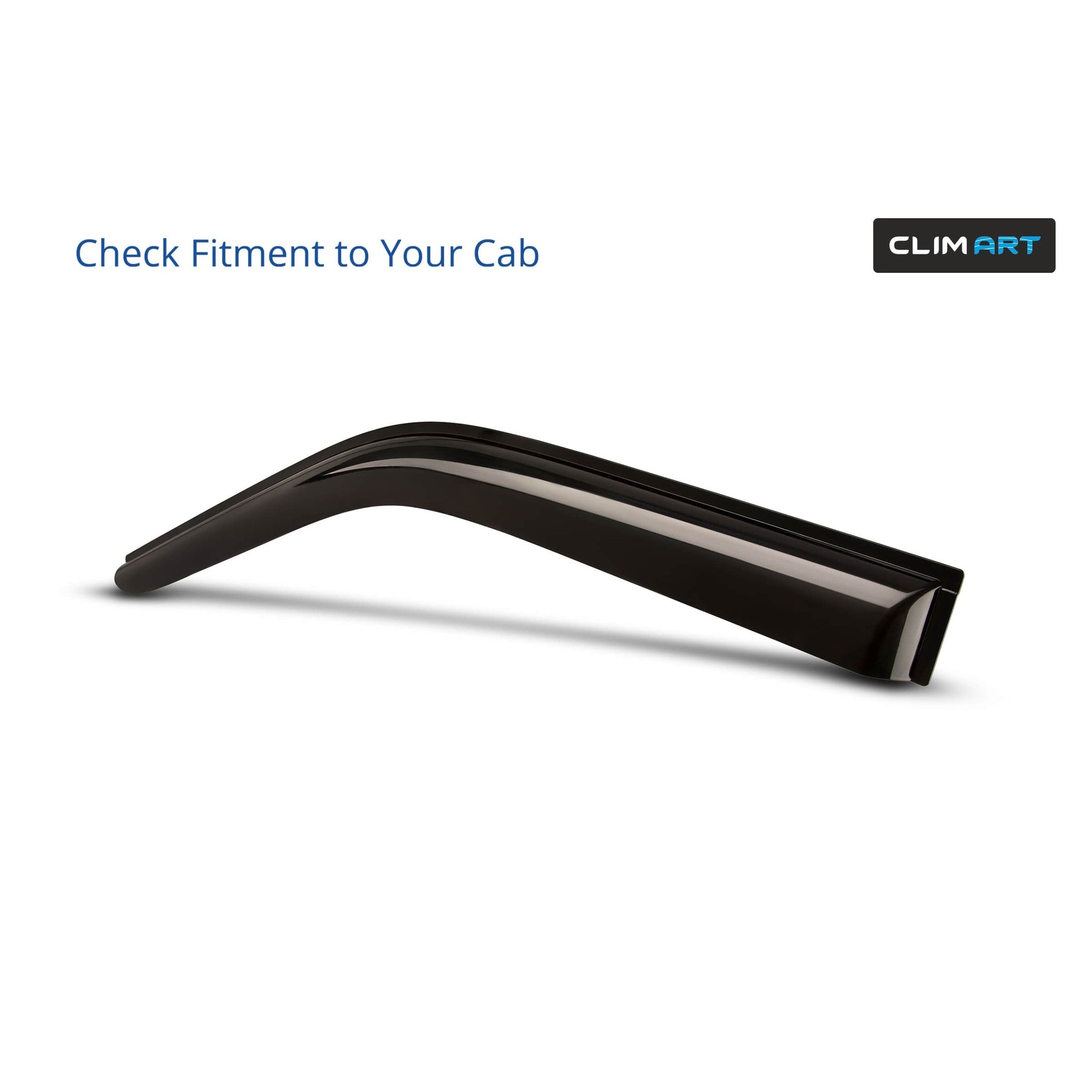 Clim Art Wind Deflectors for Hyundai Tucson 2016-2021 Tape-On Dark Smoke 6Pcs