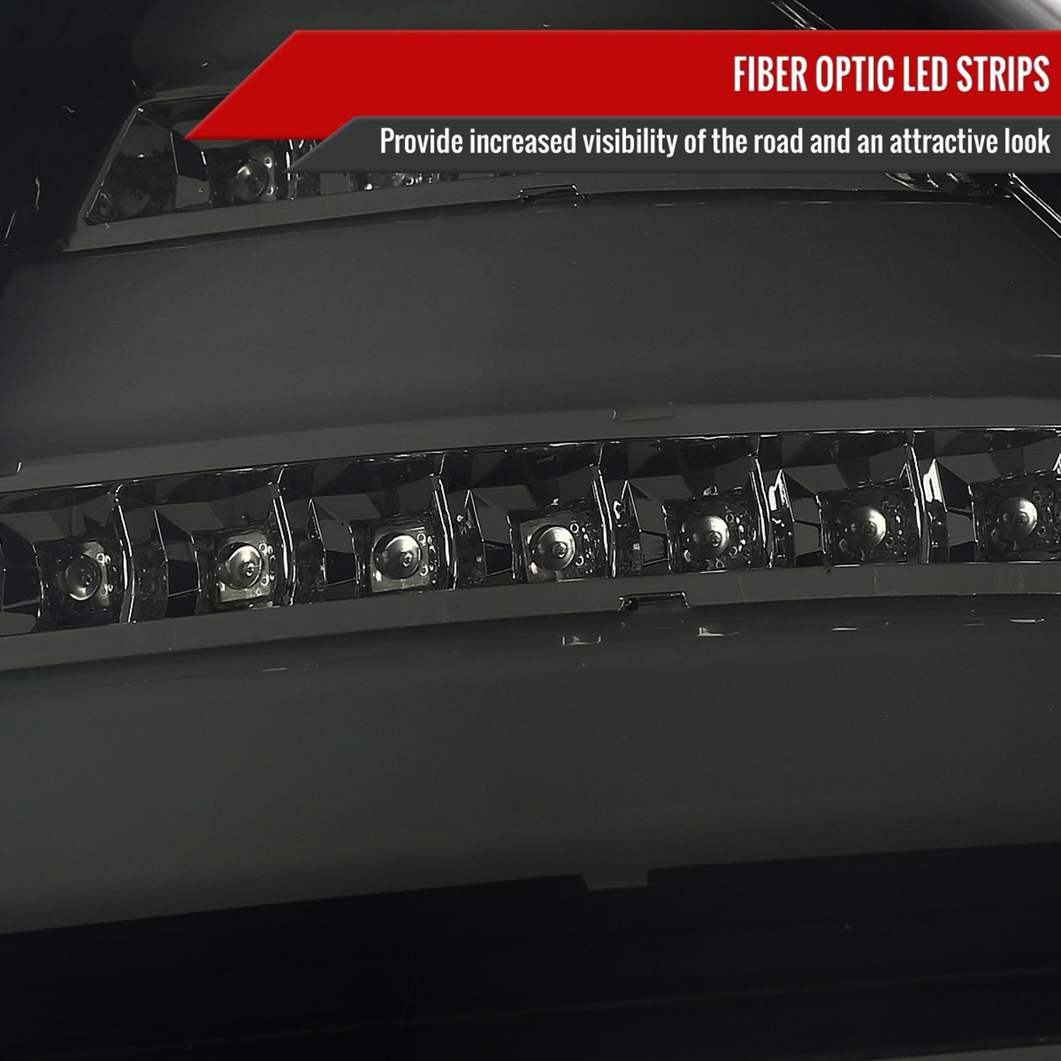 2005-2007 Chrysler 300C LED Tail Lights Glossy Black Housing/Smoke Lens