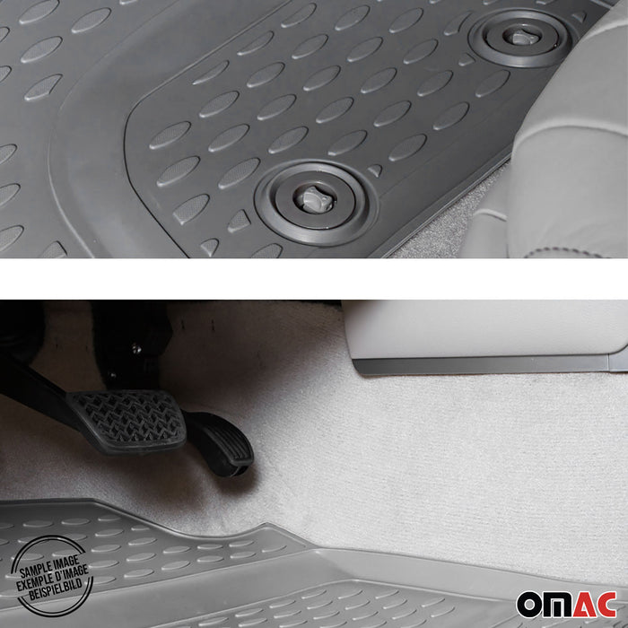 OMAC Floor Mats Liner for Toyota Sienna 7 Seats 2013-2020 Gray 4 Pcs