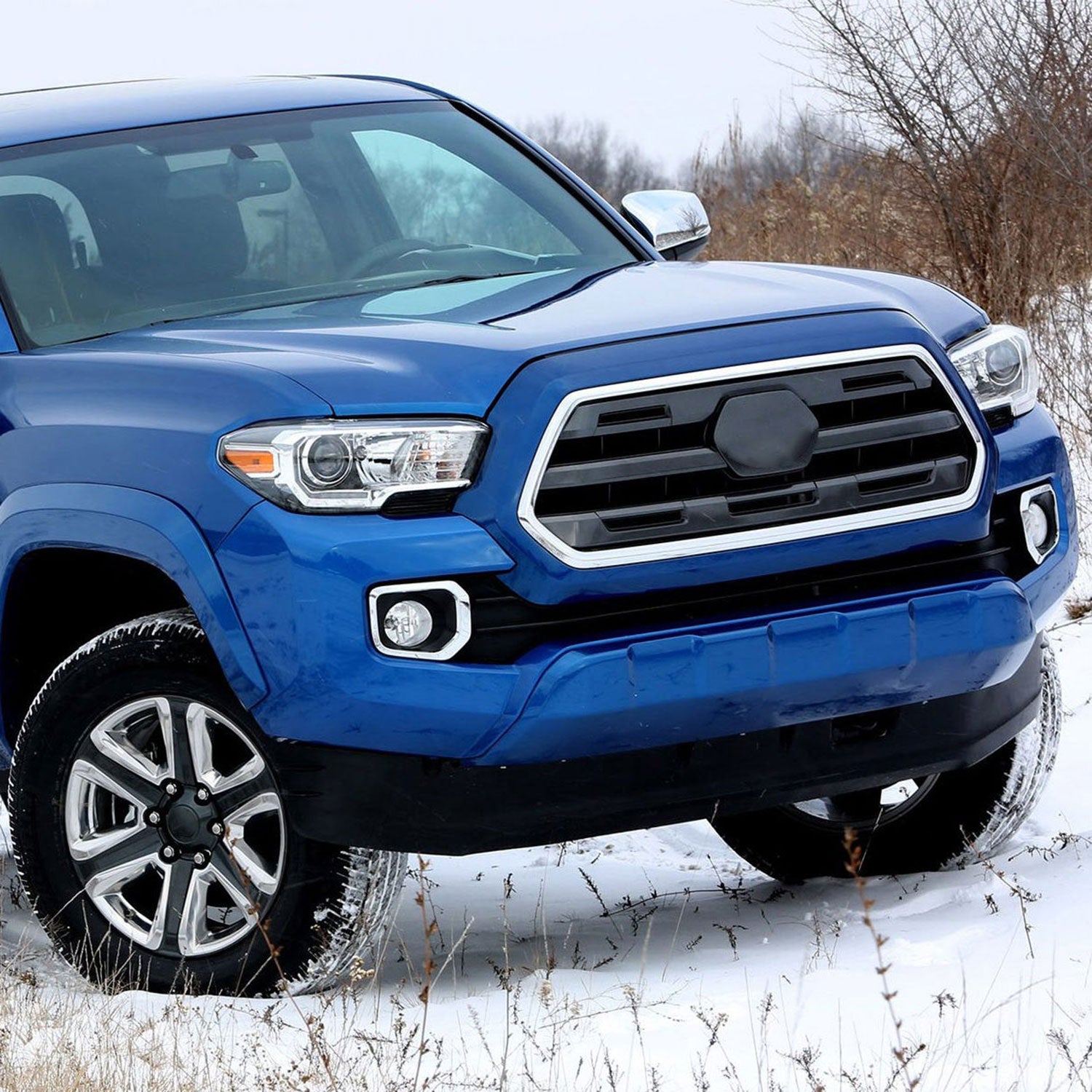 2016-2022 Toyota Tacoma H16 Chrome Cover Fog Lights Kit Chrome/Clear Lens