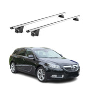 Roof Rack Cross Bars Luggage Carrier for Buick Regal 2008-2017 Alu Grey 2 Pcs