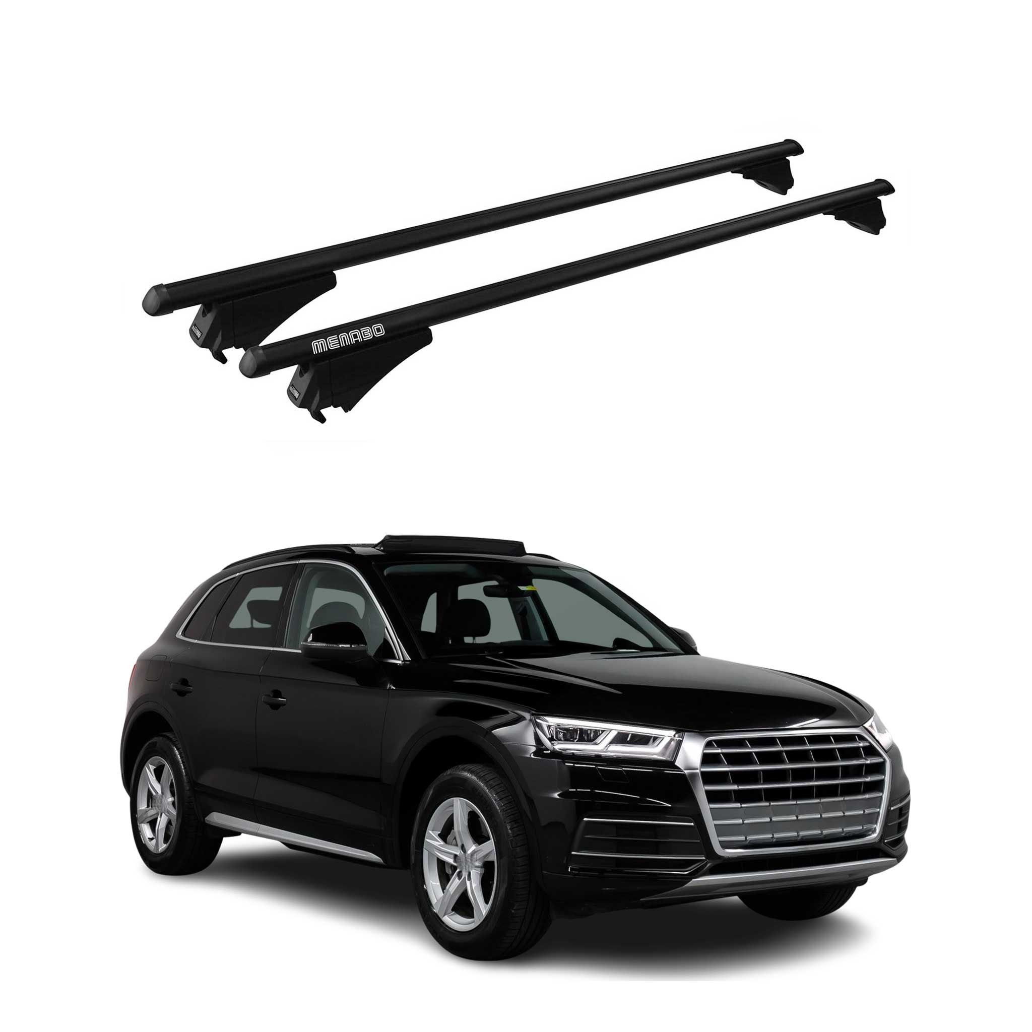 2018-2025 Audi Q5 SQ5 Roof Rack Cross Bars Black