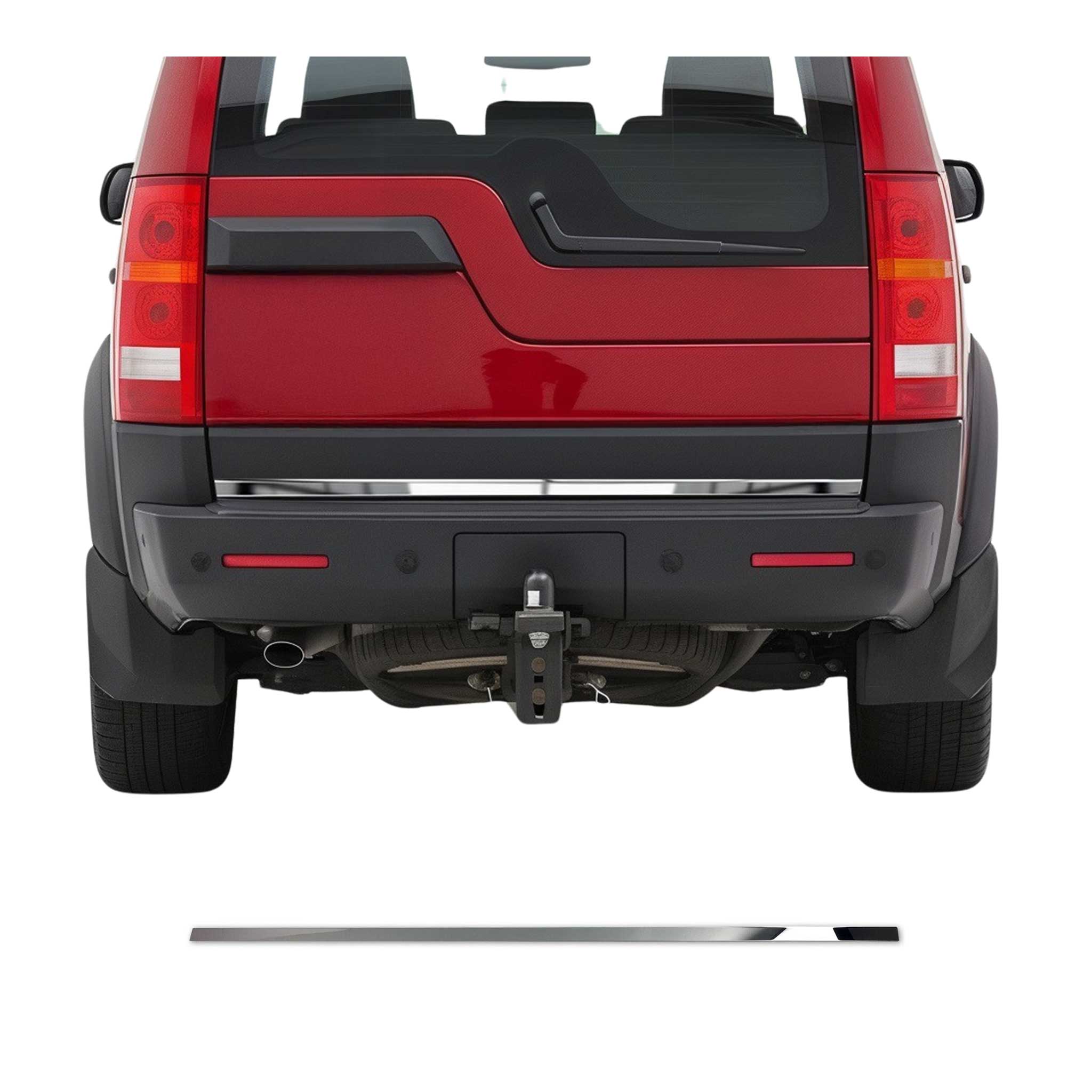 2005-2009 Land Rover LR3 Rear Trunk Molding Trim Stainless Steel Silver 1Pc