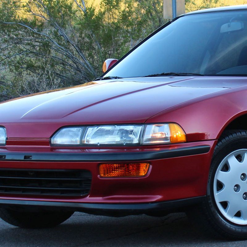 1992-1993 Acura Integra Bumper Lights Chrome Housing/Amber Lens