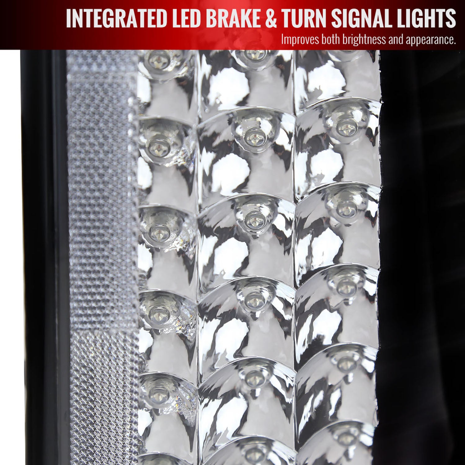 2002-2006 Dodge RAM LED Tail Lights Matte Black Housing/Clear Lens