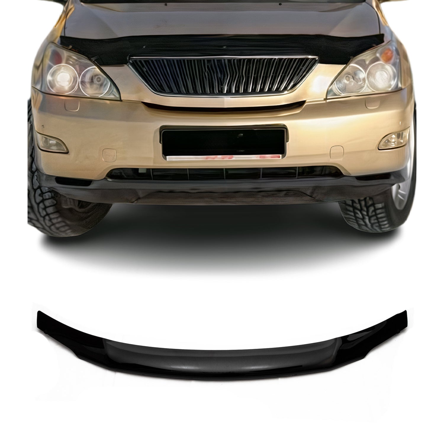 2010-2012 Lexus RX350 Pre-FL Front Bug Shield Hood Deflector 1 Pc Smoke