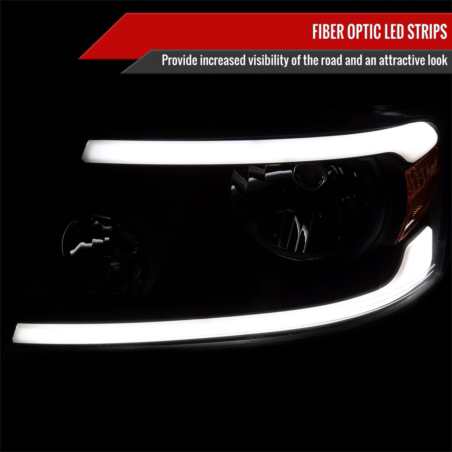 2004-2008 Ford F-150/ 2006-2008 Lincoln Mark LT LED Factory Headlights Black