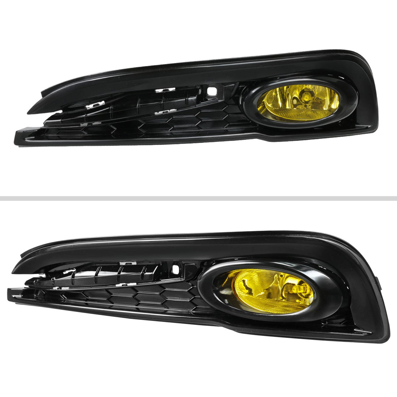 2013-2015 Honda Civic Sedan H11 Fog Lights Kit Chrome Housing/Yellow Lens