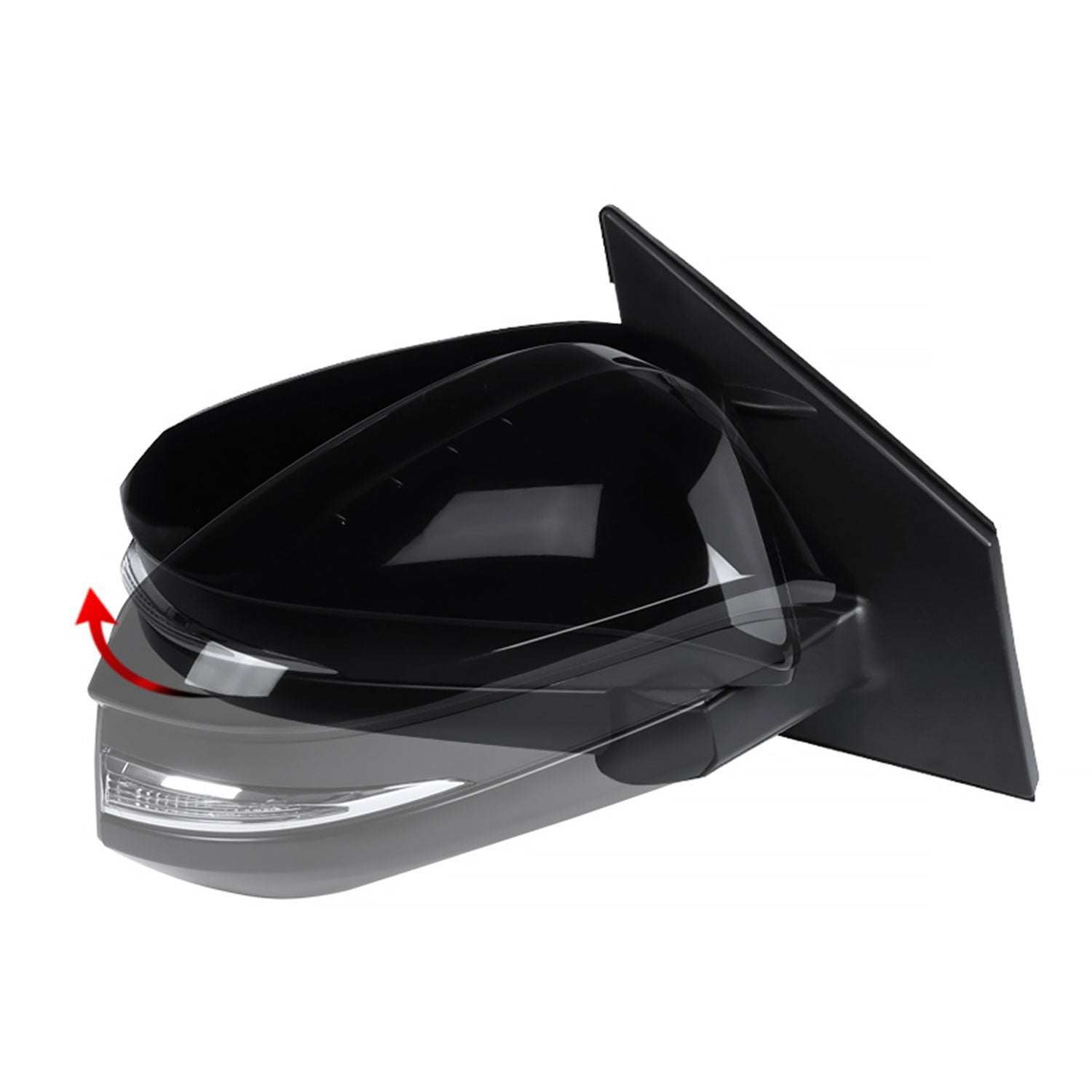 2013-2015 Toyota RAV4 Glossy Black 9Pin Auto-Fold&Heated Side Mirror Passenger