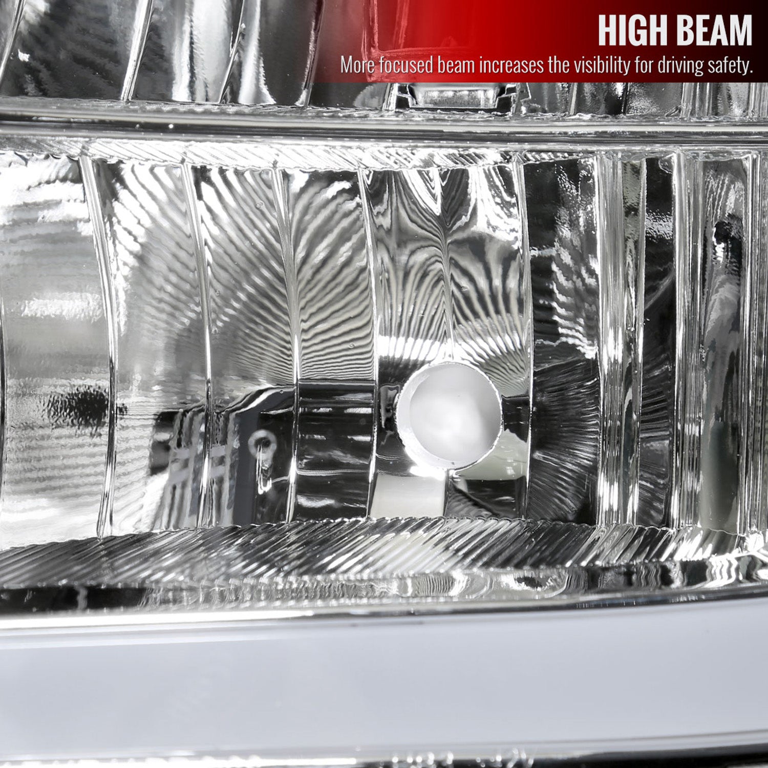 2007-2013 GMC Sierra 1500/ 1500HD 2500HD 3500HD LED Factory Headlights Chrome
