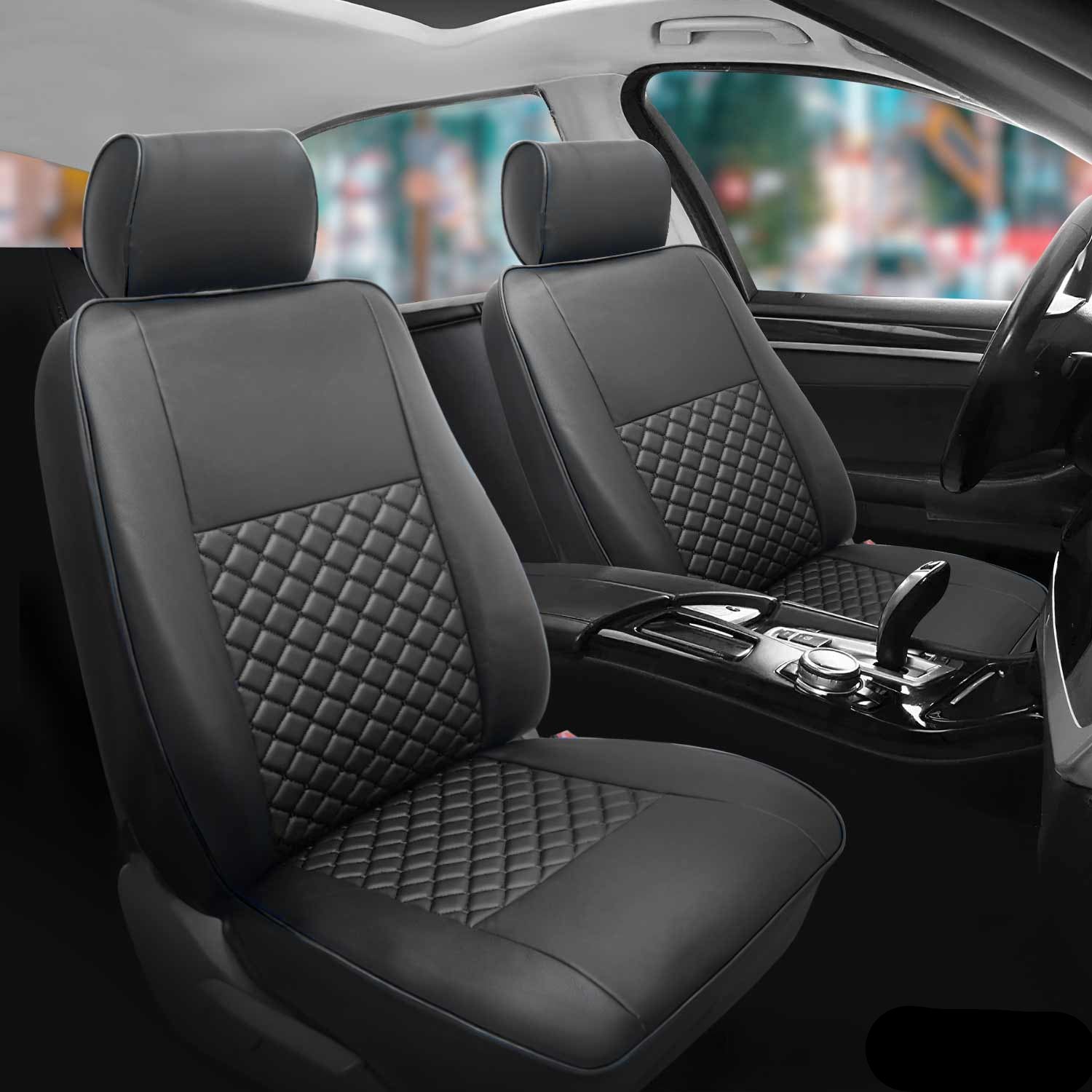 2014-2025 RAM ProMaster Leather Custom fit Car Seat Cover Black