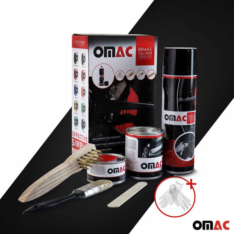 OMAC Brake Caliper Epoxy Based Car Paint Kit New York Black Matt High-Temp