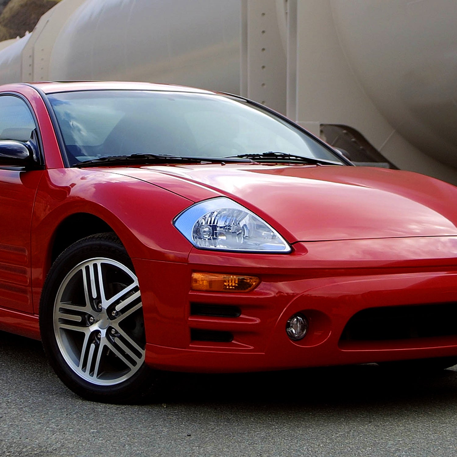 2000-2005 Mitsubishi Eclipse Factory Style Crystal Headlights Chrome/Clear