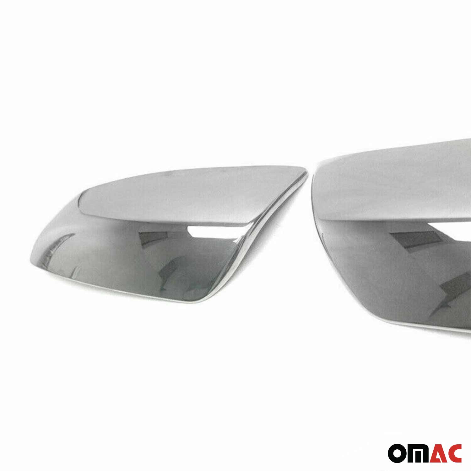 2011-2015 Kia Sorento Side Mirror Cover Caps Stainless Steel Silver 2 Pcs