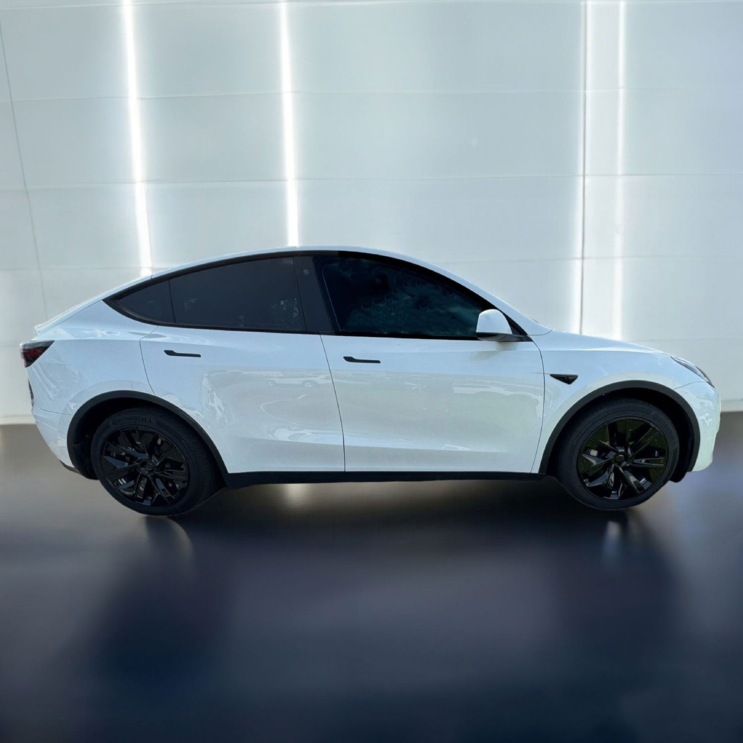 2020-2024 Tesla Y Wheel Cover Hubcaps Set Gloss Black 4Pcs ABS Plastic