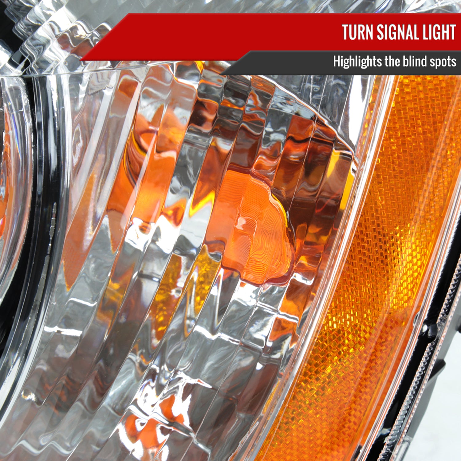 2001-2003 Toyota Highlander Factory Style Headlights Chrome/Clear Lens