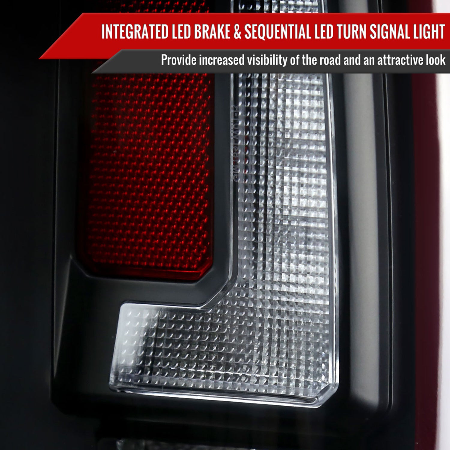 2007-2014 Chevy Tahoe/Suburban /GMC Yukon Red LED Turn Signal Tail Lights