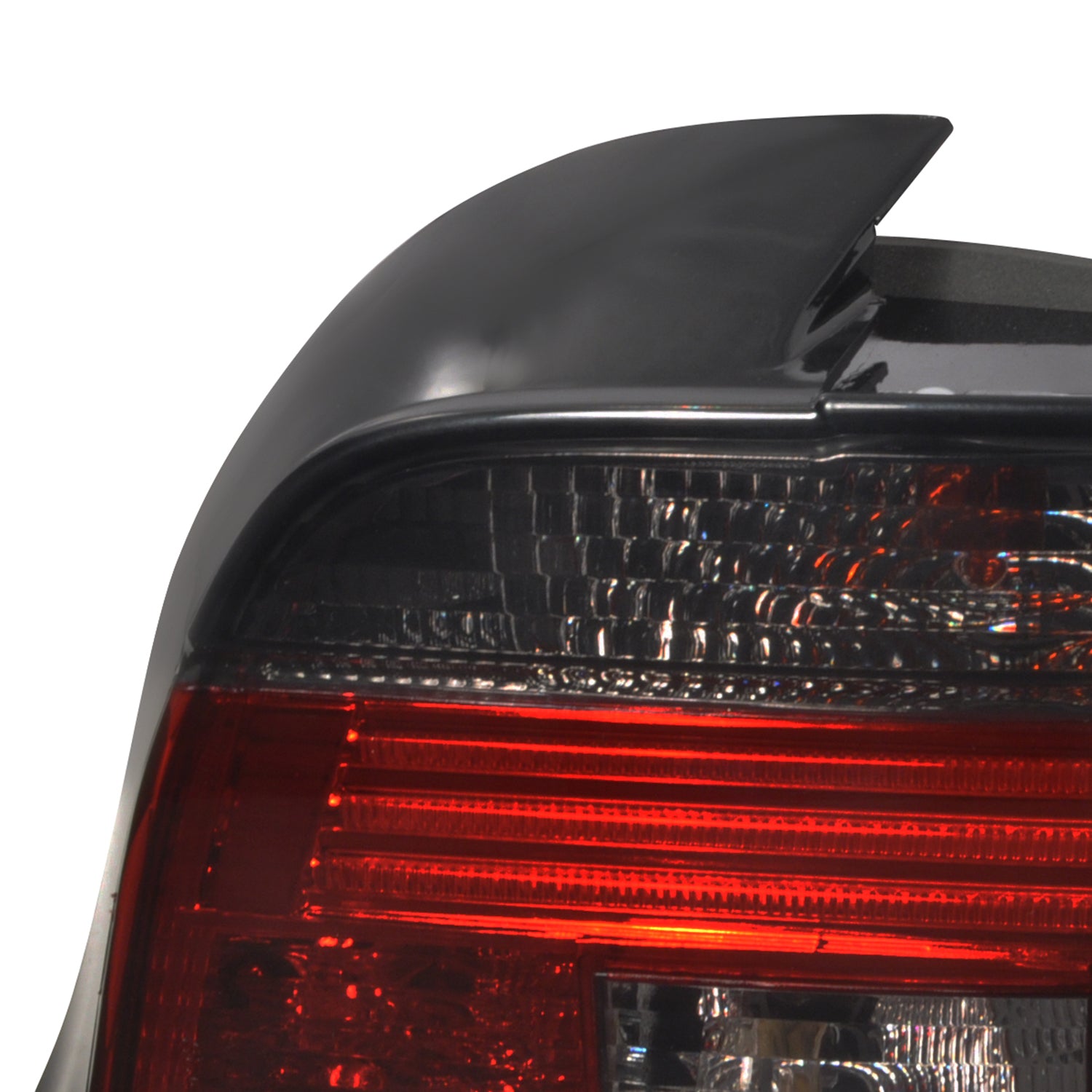 1997-2000 BMW E39 5 Series Tail Lights Chrome Housing/Red Smoke Lens