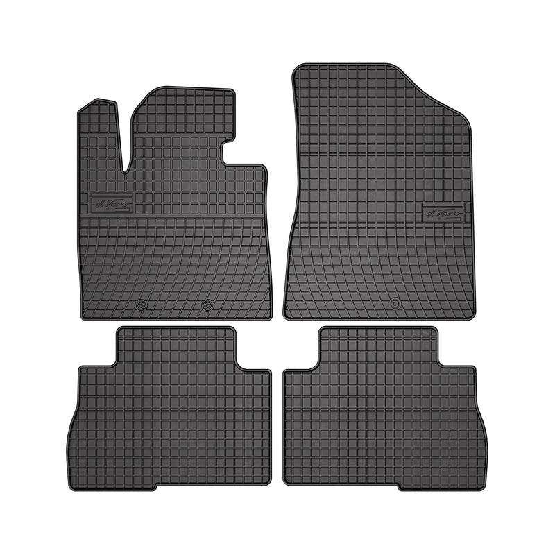 2014-2015 Kia Sorento Floor Mats Liners Full Set All Weather Rubber Black