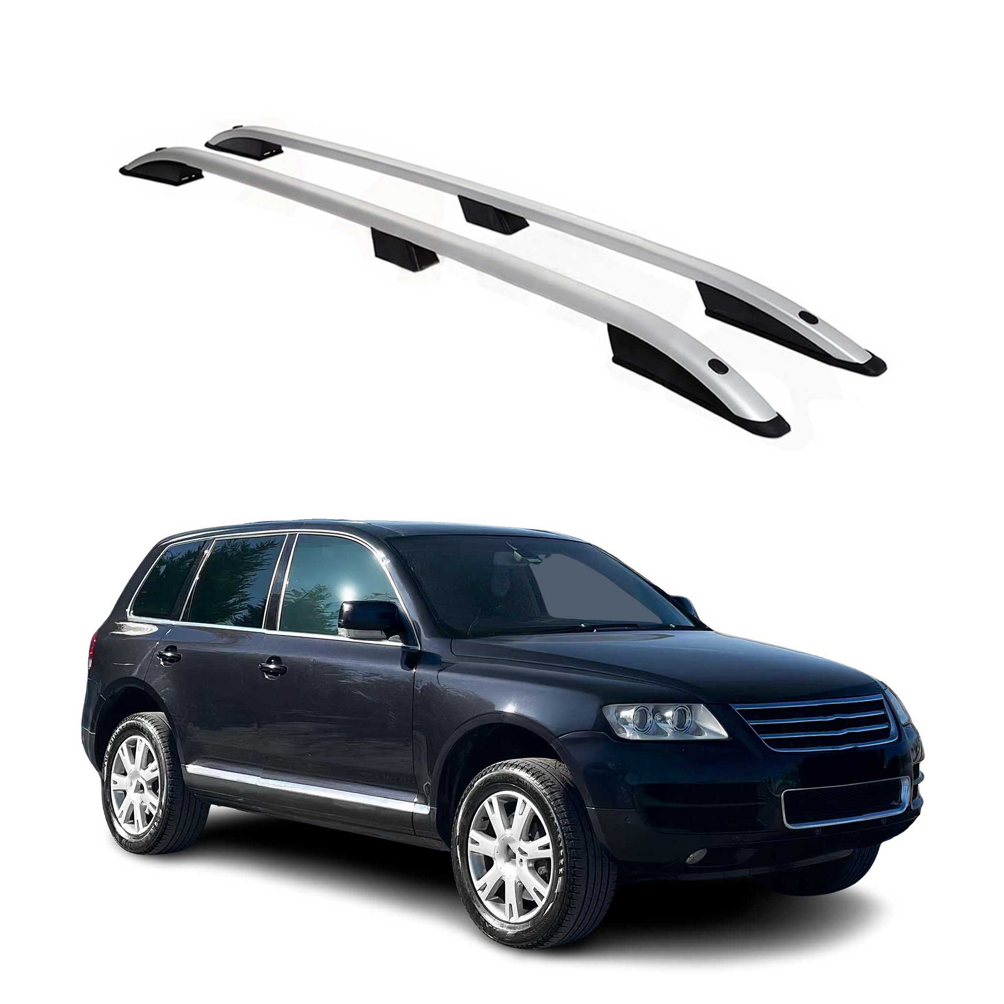 2004-2010 VW Touareg Roof Rack Rails Side Rails Silver