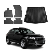 2018-2025 Audi Q5 / Q5 PHEV / SQ5 2.gen Floor Mats & Cargo Liner Full Set All Weather Black