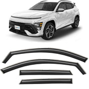 Clim Art Wind Deflectors for Hyundai Kona 2024-2026 In-channel Dark Smoke 4Pcs