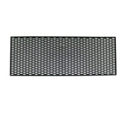 28.74" x 8.26” Trimmable Black ABS Plastic Honeycomb Mesh Grill Spoiler Bumper